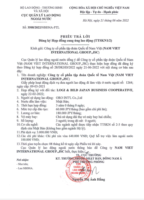 Công ty tại tỉnh Kanagawa-Ken – Nhật Bản cần tuyển nam xây dựng