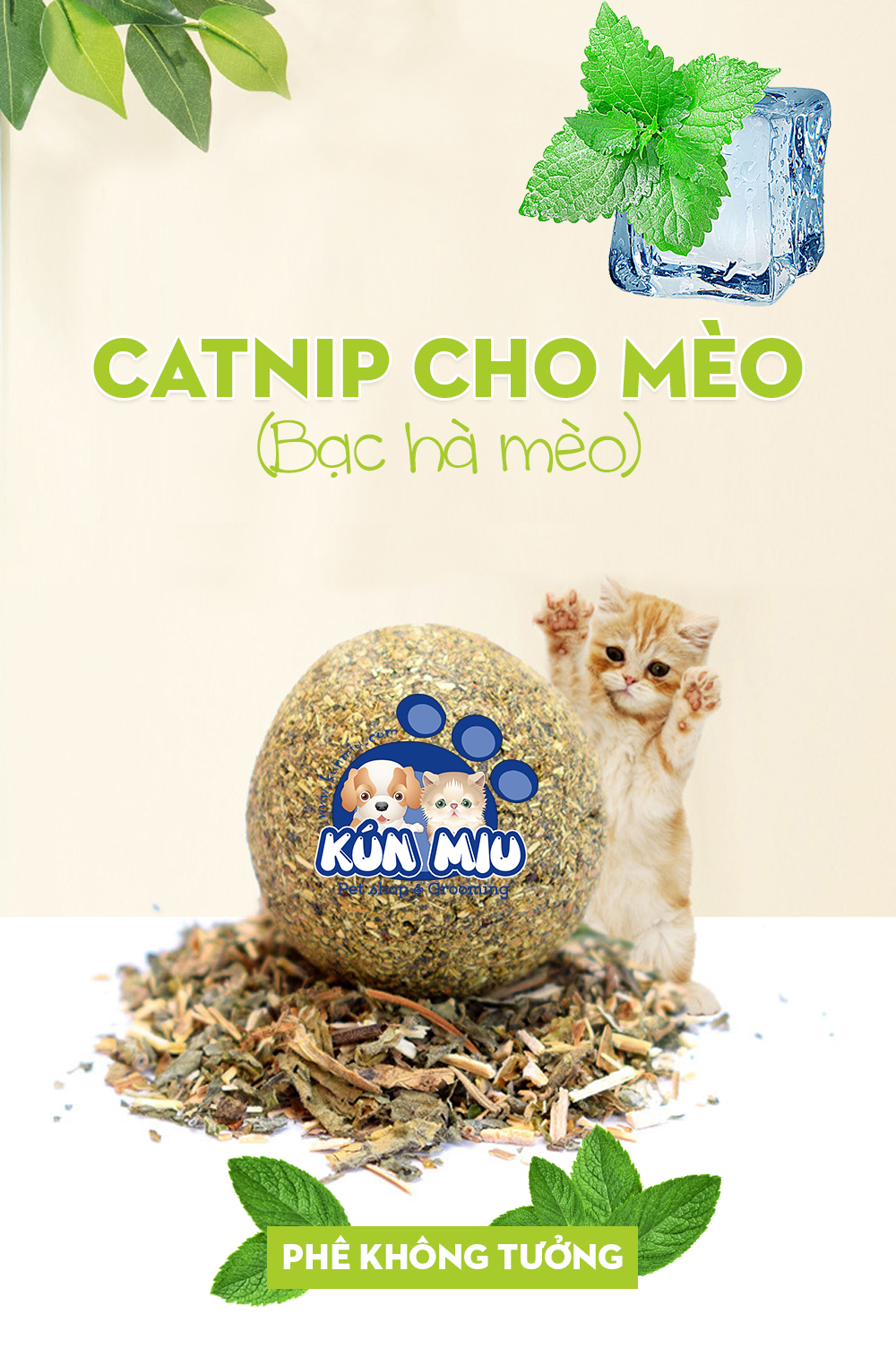 Các sản phẩm Catnip cho mèo, bạc hà mèo