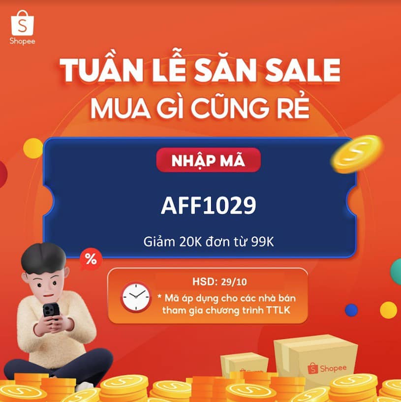 SHOPEE SALE CUỐI THÁNG