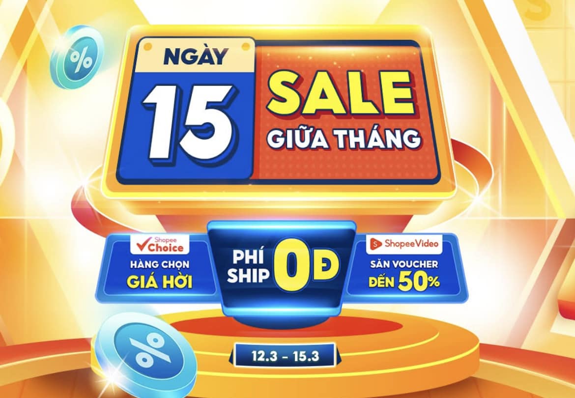 SHOPEE SALE GIỮA THÁNG