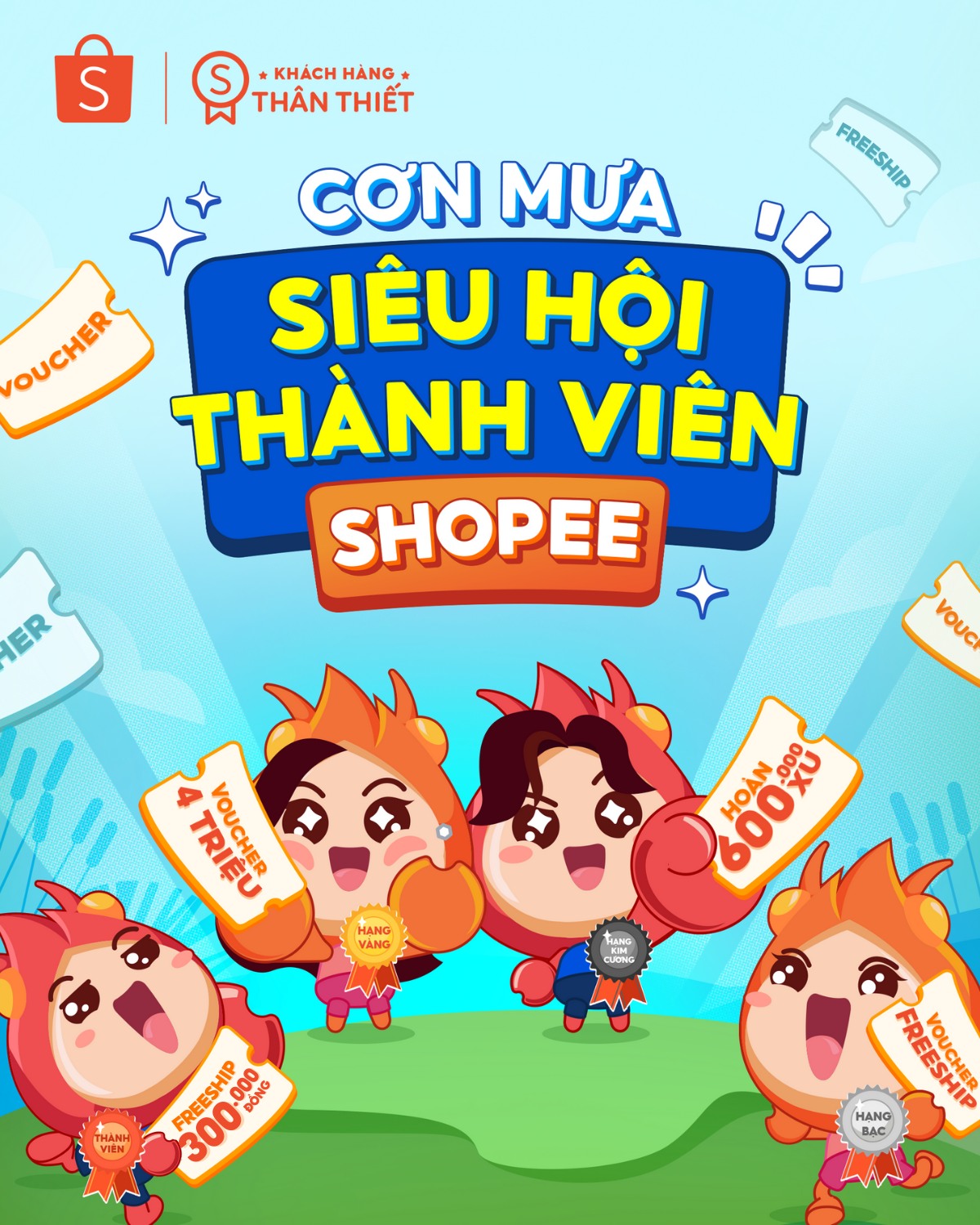 Cơn mưa voucher đổ bộ ngày 10.4
