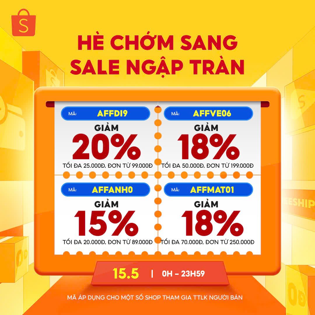 SALE GIỮA THÁNG, VOUCHER LÊNH LÁNG ĐÂY