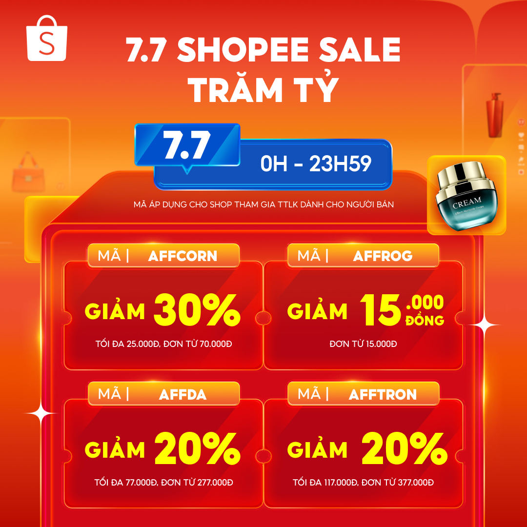 DUY NHẤT 7.7, DEAL HOT NGẬP TRÀN