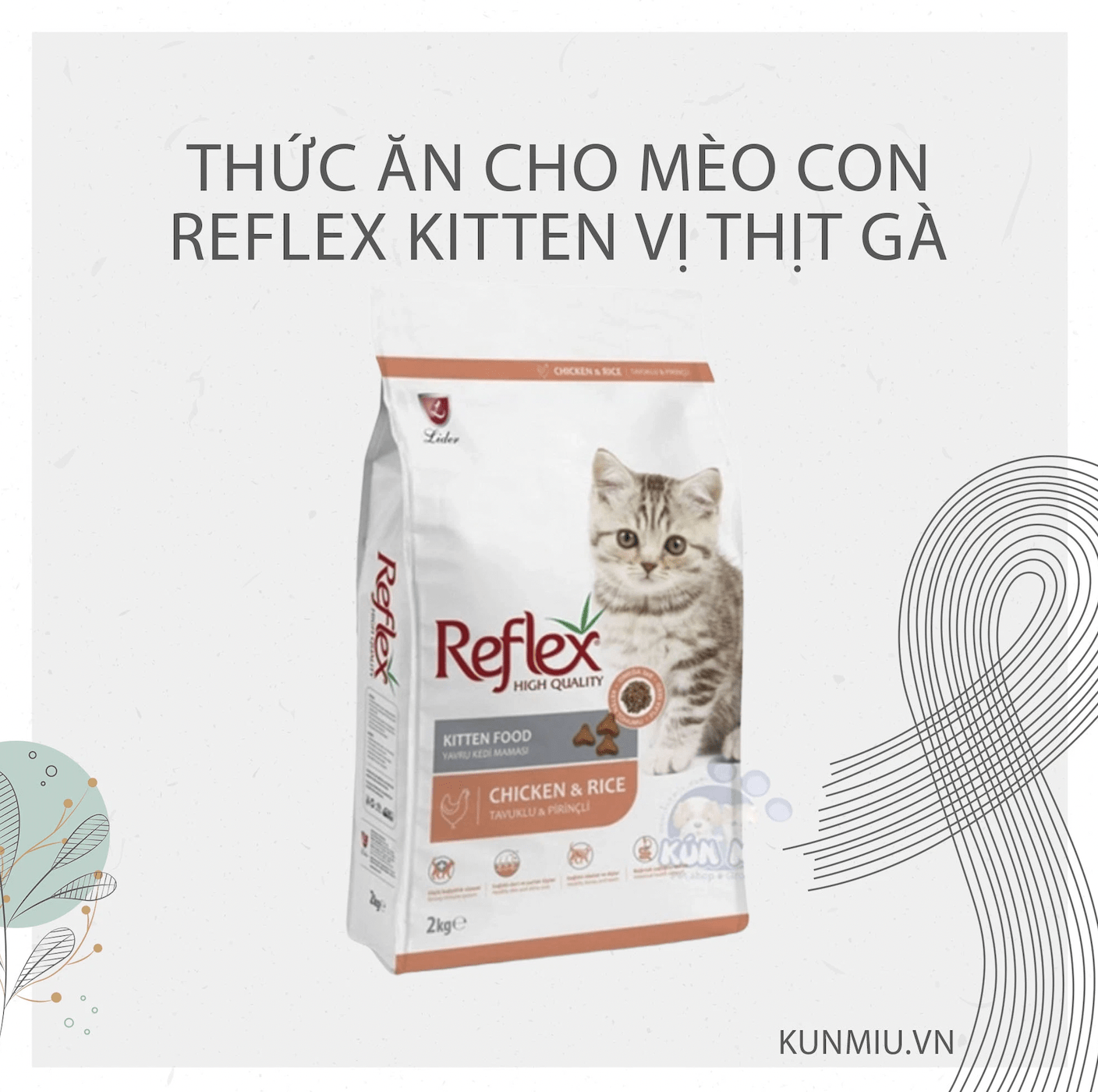 Thức ăn cho mèo con REFLEX KITTEN vị thịt gà