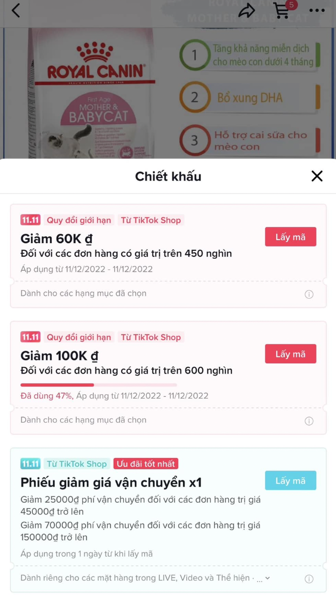 Nhận Voucher sốc cùng Tiktok shop