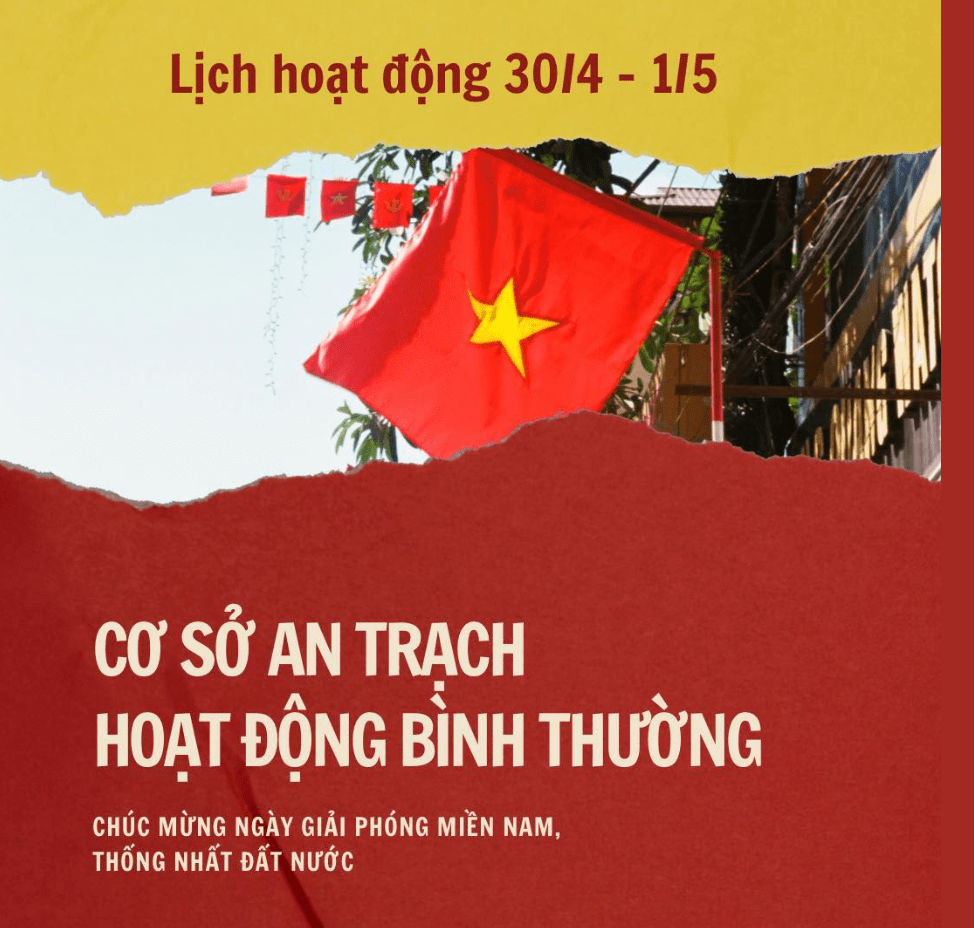 Lịch hoạt động 30/4 - 1/5 tại Hà Nội