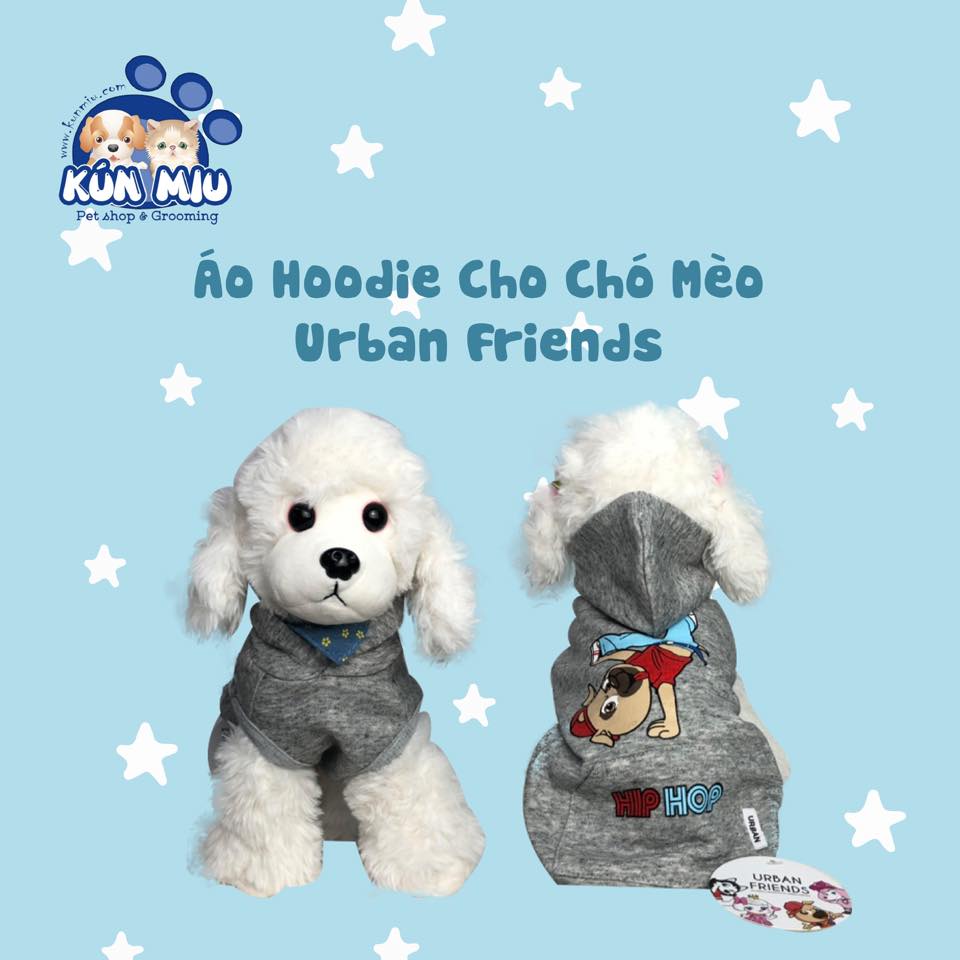 Áo Hoodie cho chó mèo Urban friends