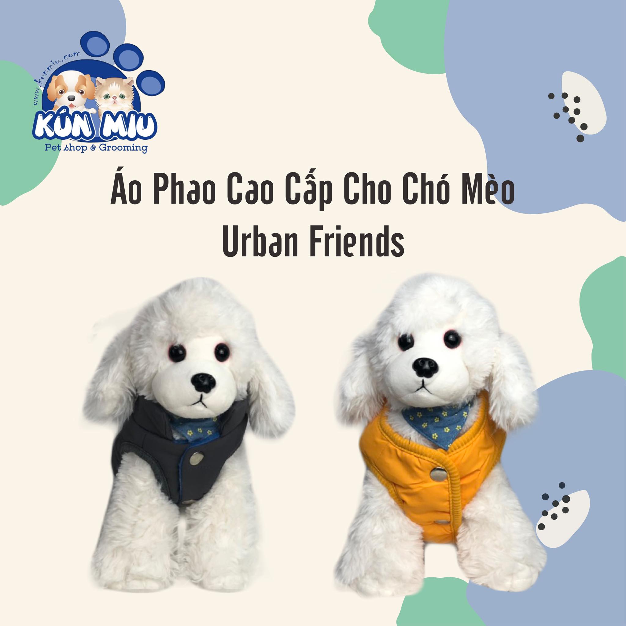 Áo phao Urban friends cao cấp cho chó mèo