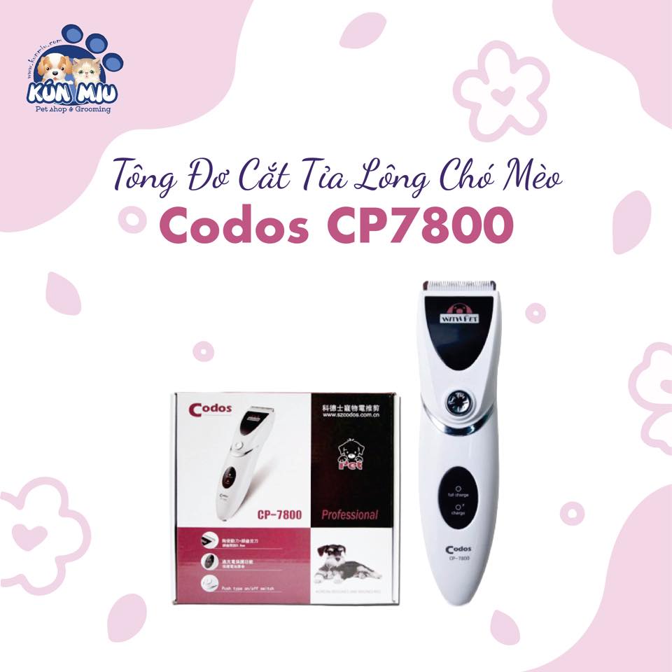 Tông đơ cắt tỉa lông chó mèo Codos CP7800