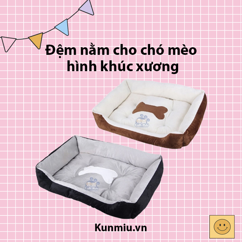 Đệm nằm cho chó mèo hình khúc xương