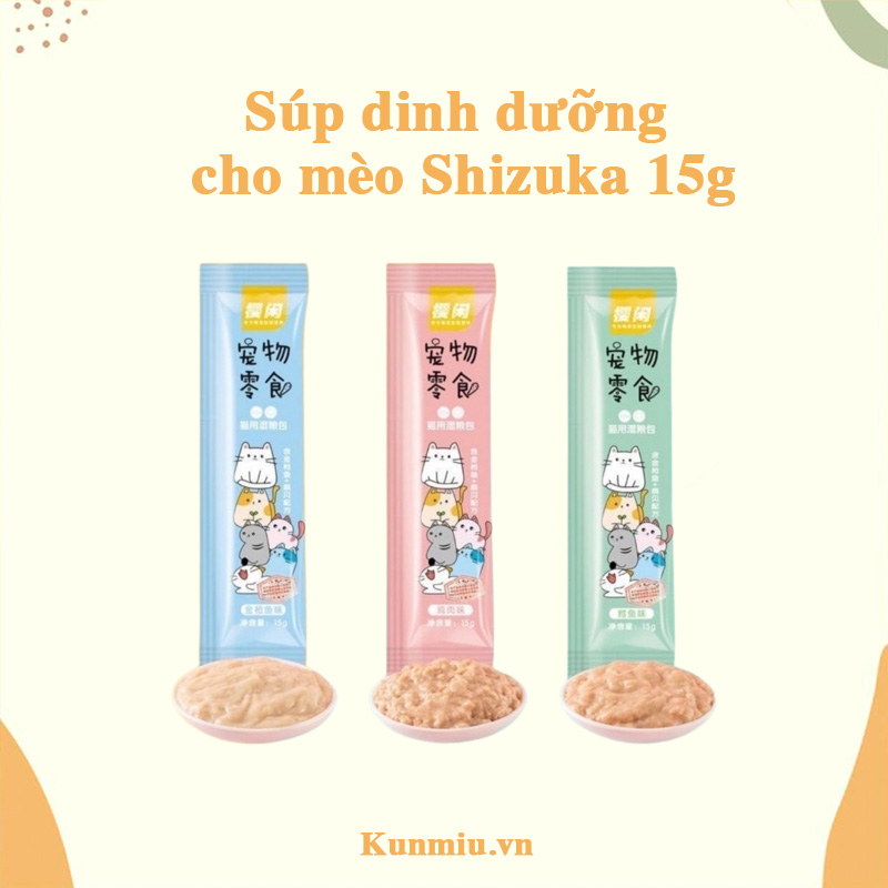 Súp dinh dưỡng cho mèo Shizuka 15g