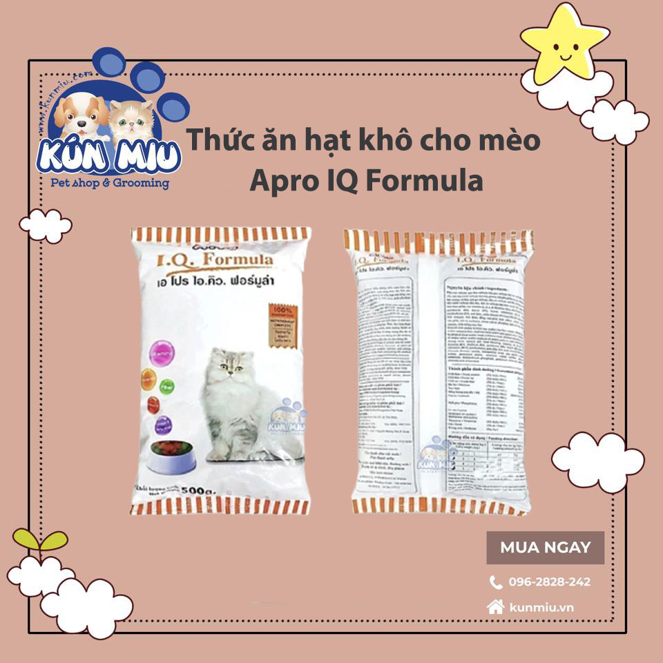 Thức ăn hạt khô cho mèo Apro IQ Formula