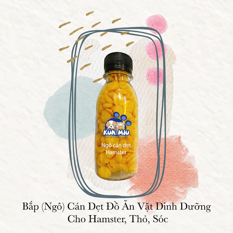 Bắp (Ngô) cán dẹt đồ ăn vặt dinh dưỡng cho Hamster, Thỏ, Sóc