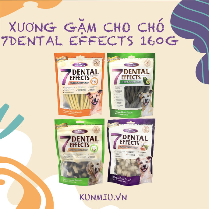 Xương gặm cho chó 7Dental Effects 160g