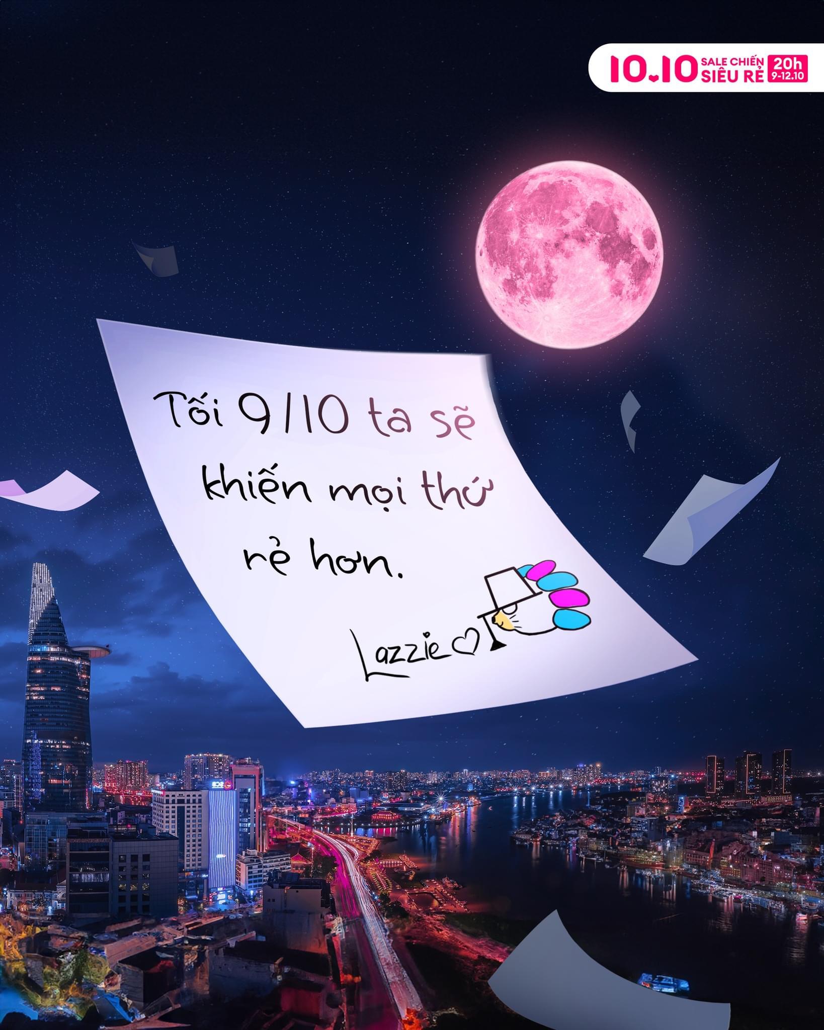 THƯ THÁCH ĐẤU: 20H NGÀY 9 THÁNG 10 TẠI APP LAZADA