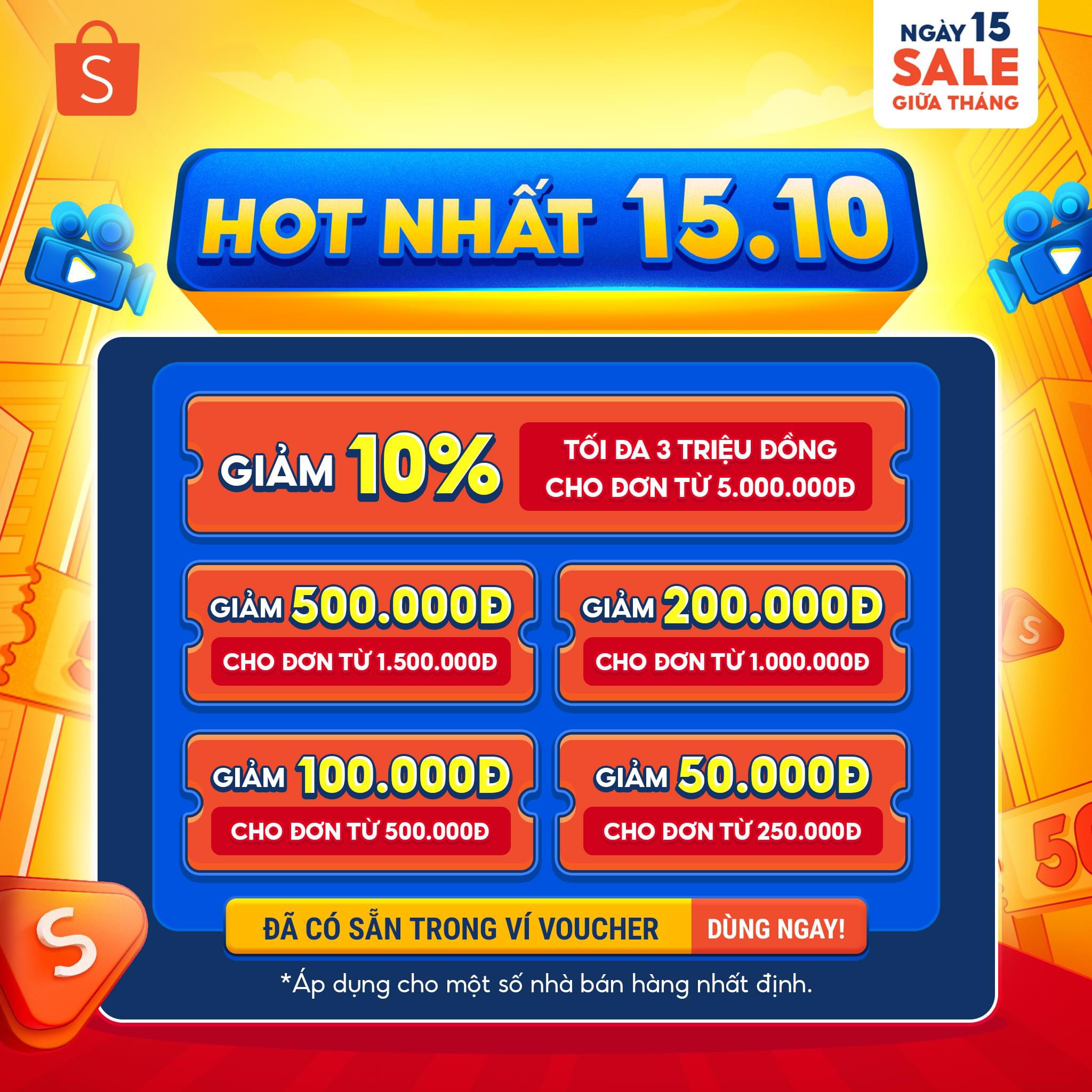 NGÀY 15 SALE GIỮA THÁNG - VOUCHER XẢ LÁNG