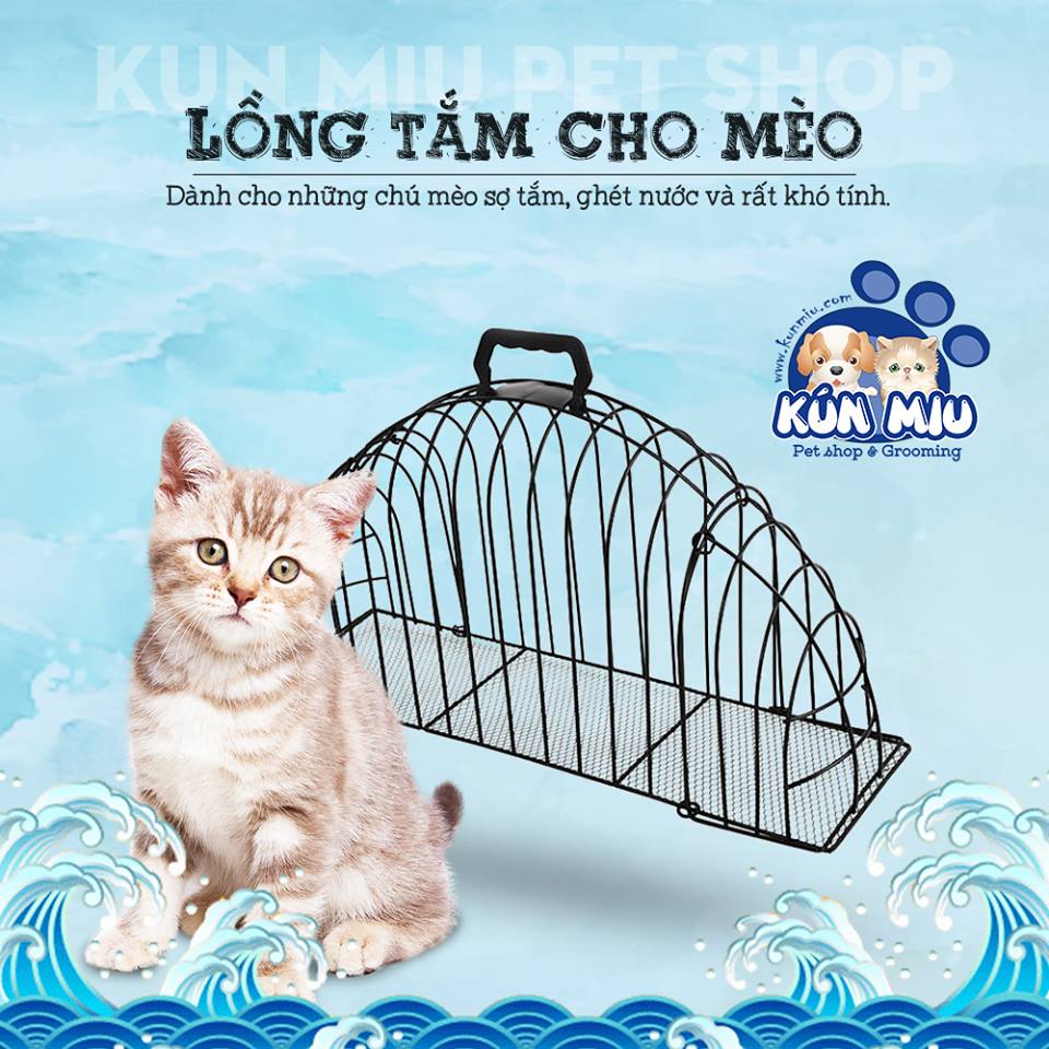 Lồng tắm cho mèo