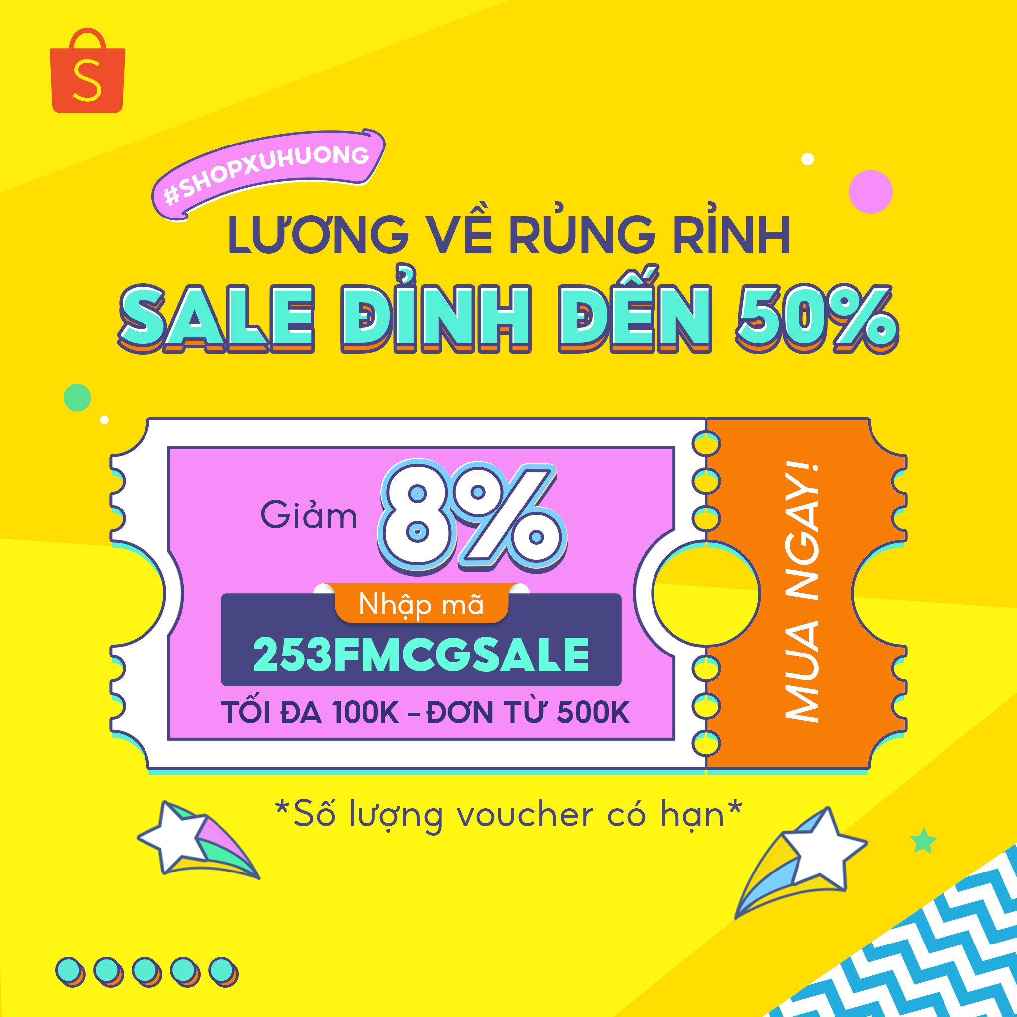 Shopee sale lương về