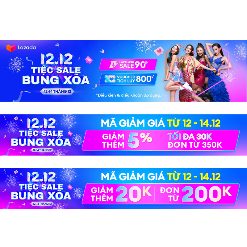 Bung xoã 12.12 tiệc sale cùng Lazada