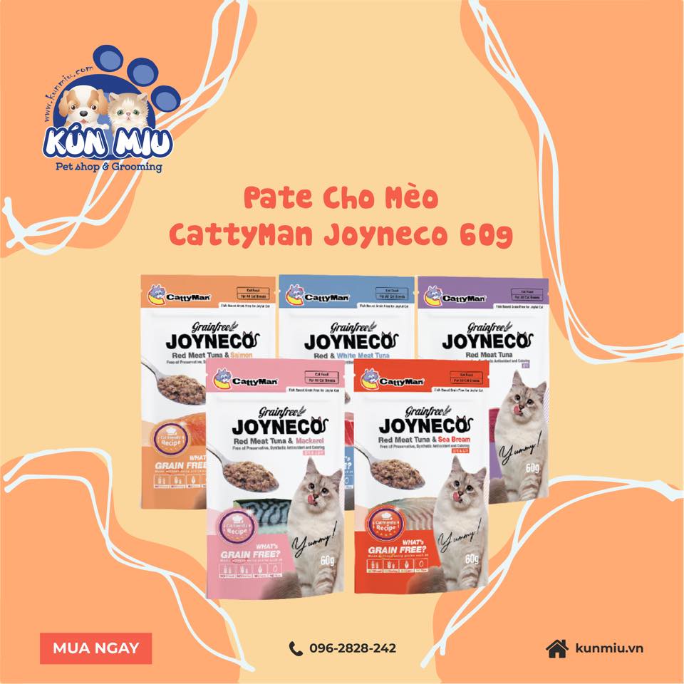 Pate cho mèo CattyMan Joyneco 60g