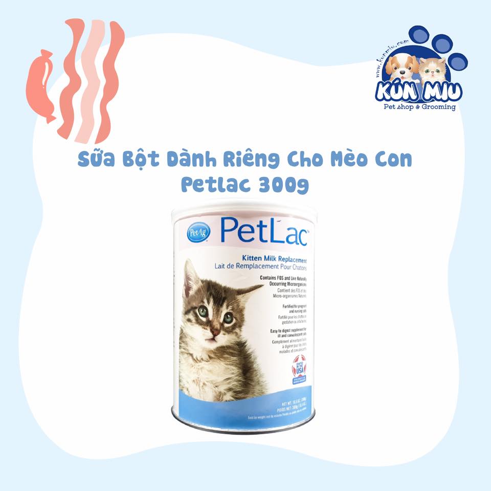 Sữa bột dành riêng cho mèo con Petlac 300g