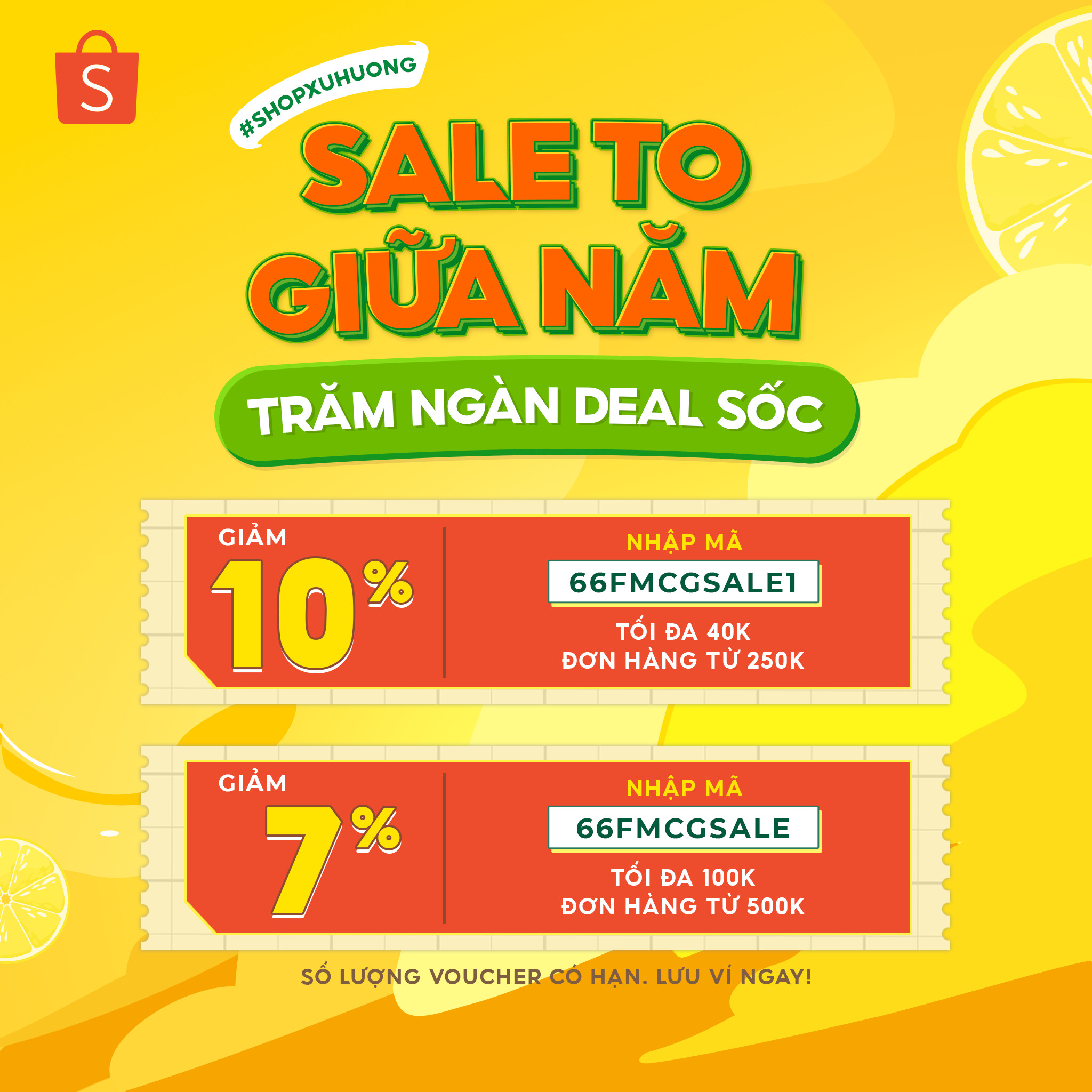 SHOPEE sale to giữa năm 6.6