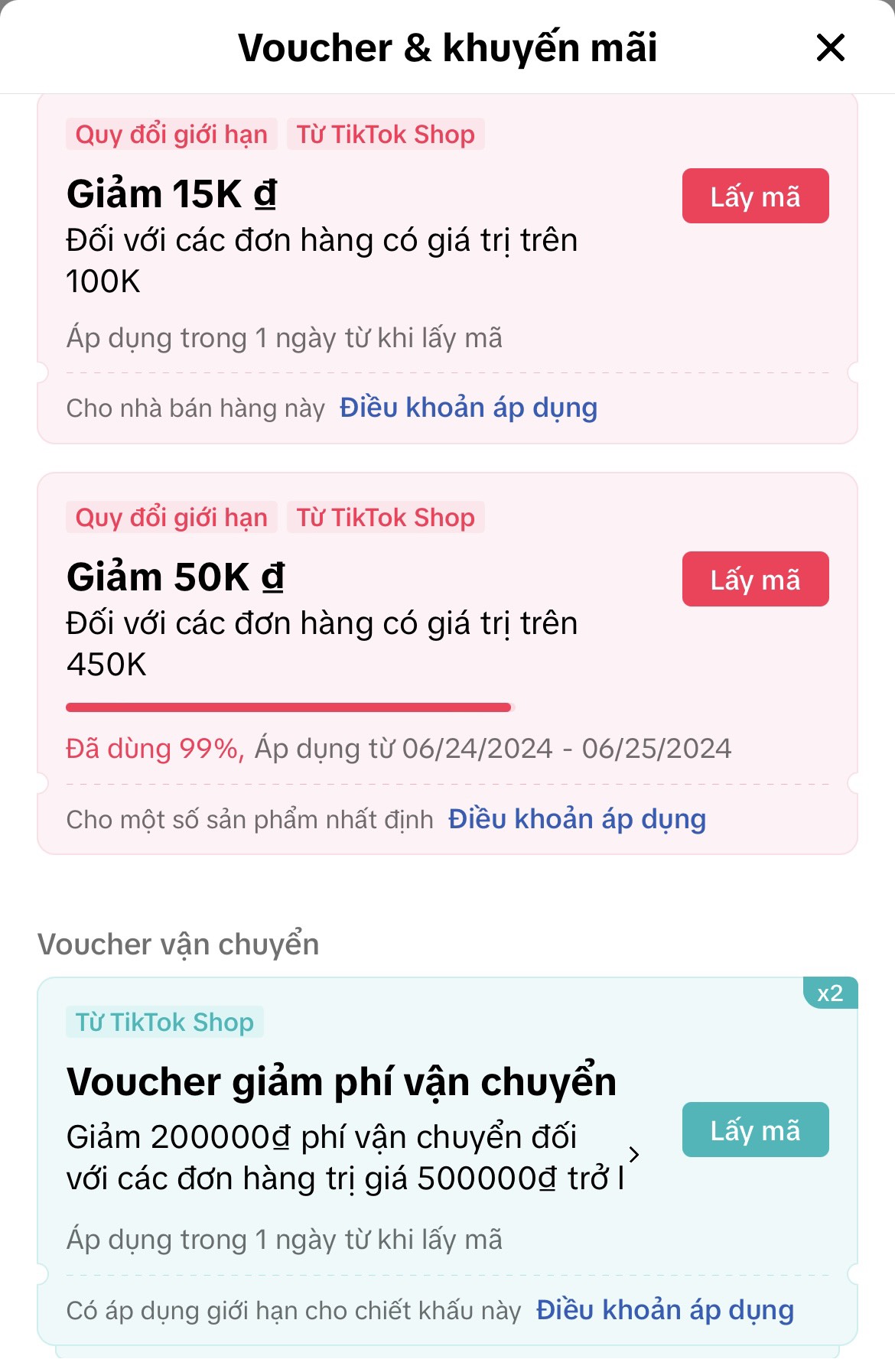 Voucher giữa tháng cực hời từ Tiktokshop