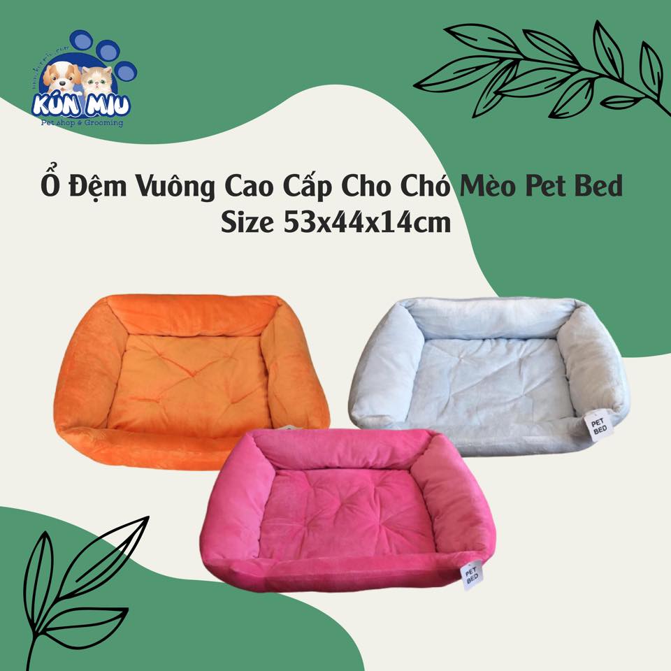 Ổ đệm vuông cao cấp cho chó mèo Pet Bed