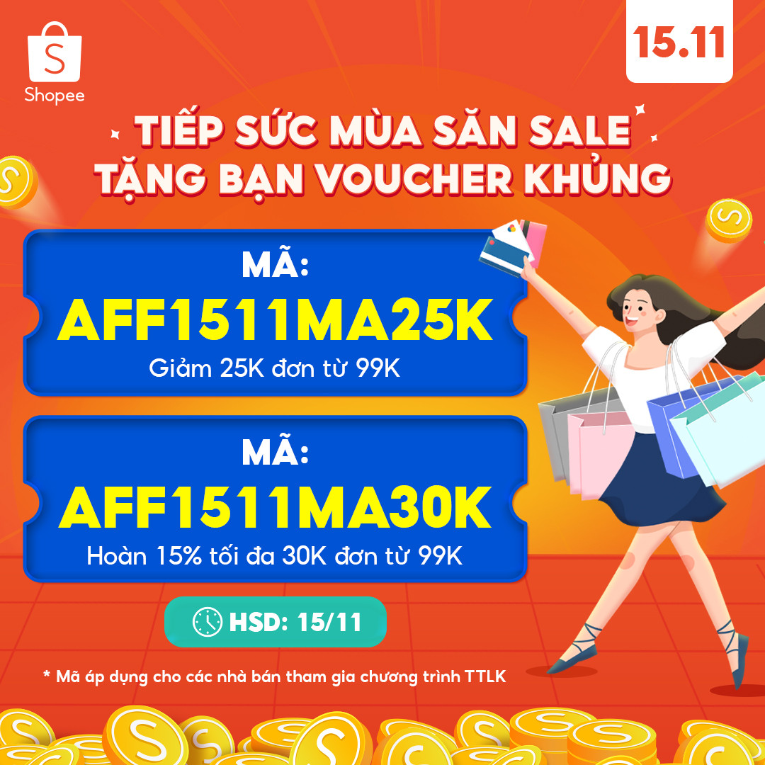 SHOPEE NỬA THÁNG SALE TỚI NỬA GIÁ