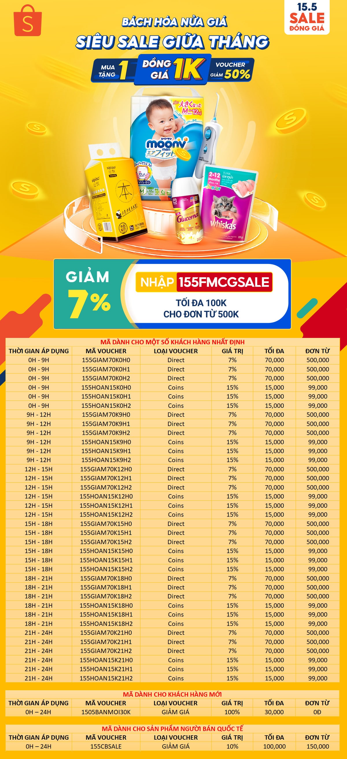 SHOPEE CHÀO SALE GIỮA THÁNG 15.5