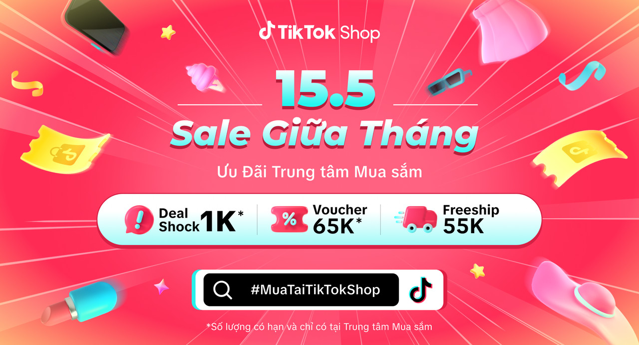Tiktok Shop sale đỉnh giữa tháng