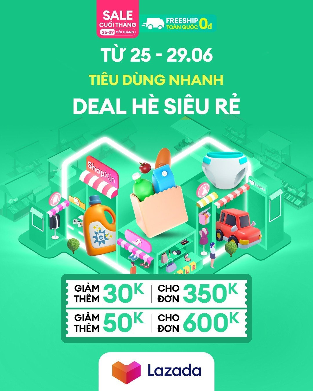 DEAL HÈ SIÊU RẺ CỰC COOL CÙNG LAZADA