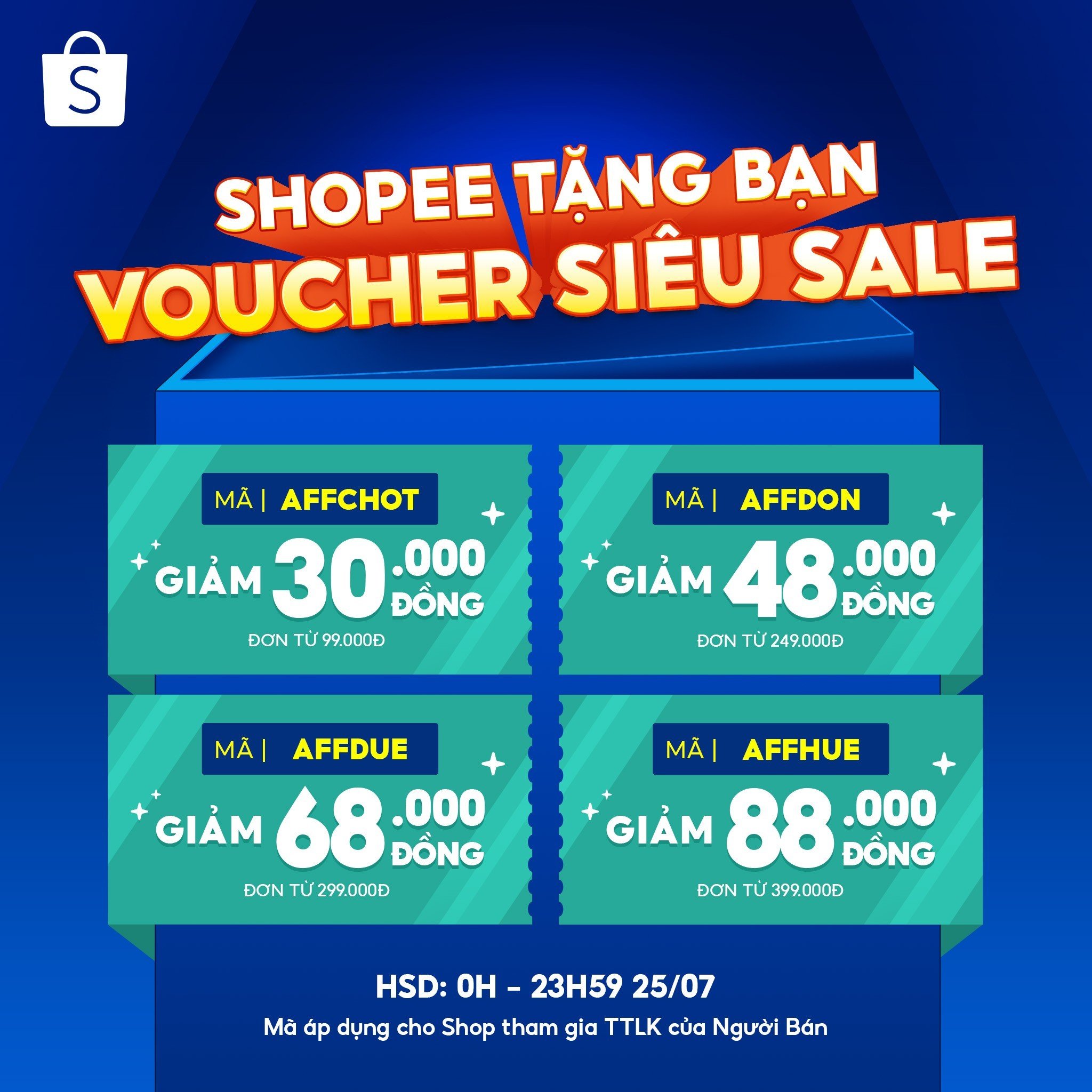 SHOPEE SALE DUY NHẤT 25.7