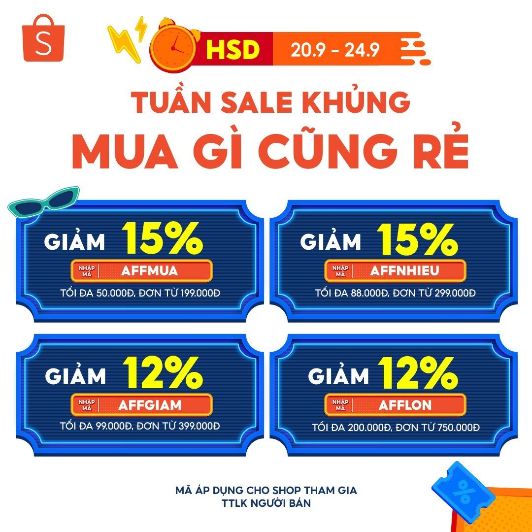 Tuần sale khủng, mua gì cũng rẻ