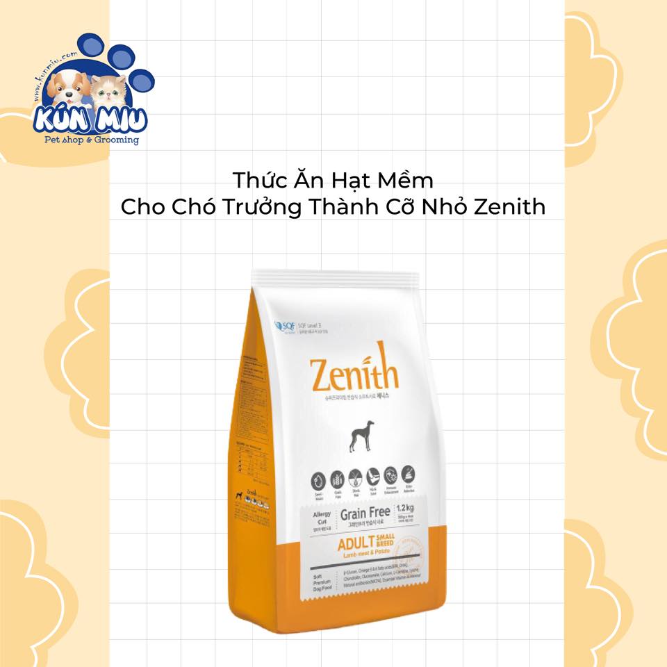 Thức ăn hạt mềm cho chó nhỏ Zenith