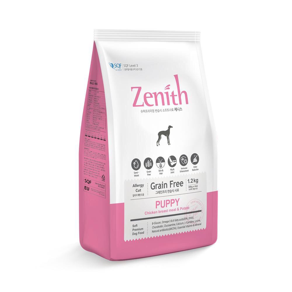 Thức ăn hạt mềm cho chó con Zenith