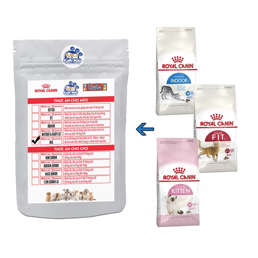 Thức ăn cho mèo Royal Canin Mix - 1 kg chia (RTB) (RCM1)