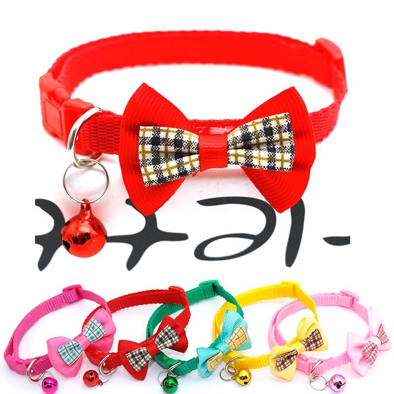 Vòng cổ nơ cho chó mèo 1cm