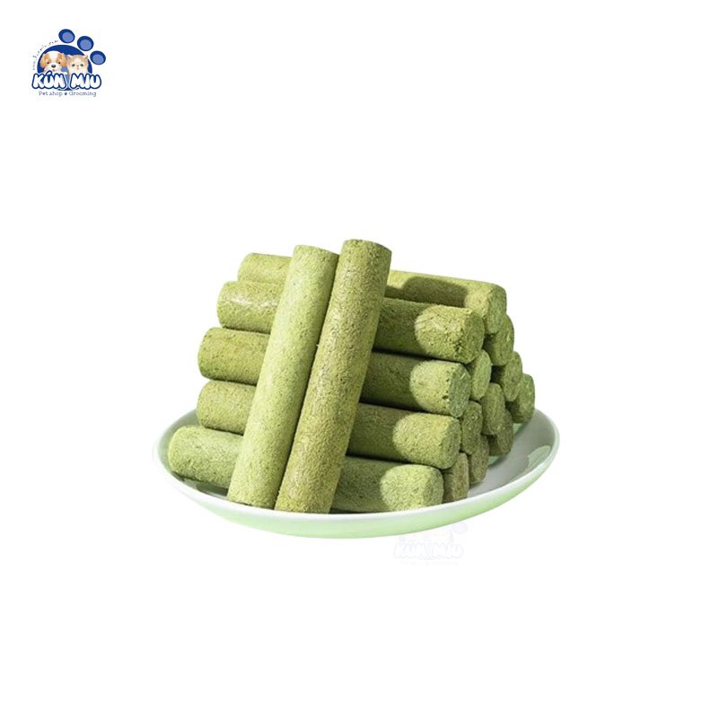 Thanh Cỏ Cho Mèo Mix Thịt Gà Tiêu Búi Lông