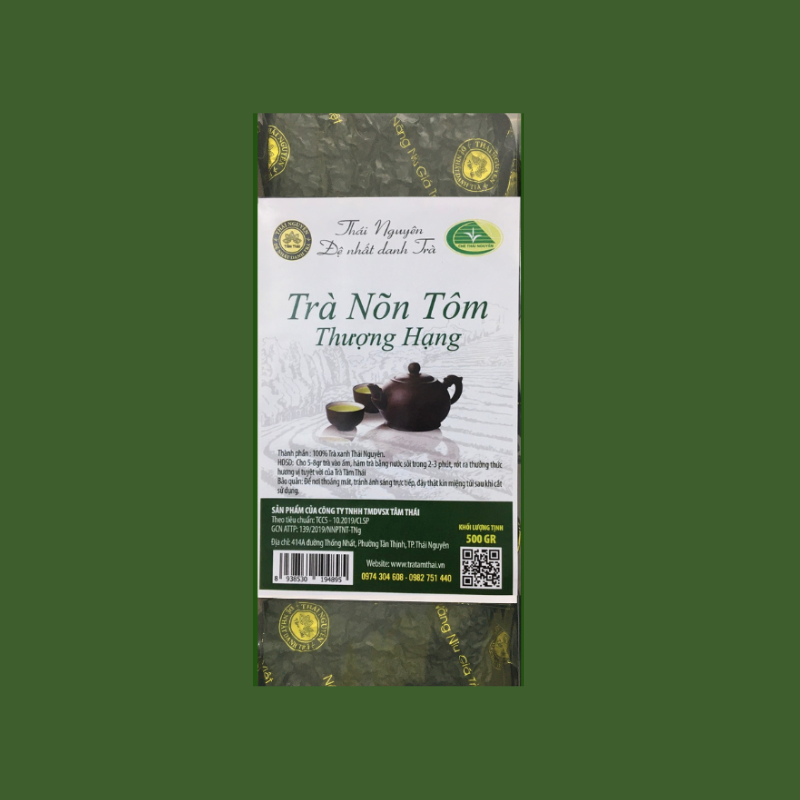 Trà Nõn Tôm Thái Nguyên 500g ( 5 gói 100g) Trà Nõn Tôm Thượng Hạng Trà Nõn Tôm Tân Cương Thái Nguyên 500g