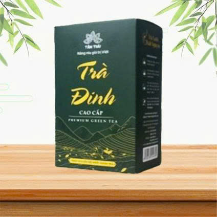 Trà Đinh Cao Cấp Tân Cương Thái Nguyên hộp 200g( 2 gói 100g) Trà Đinh Tâm Thái Hộp 200g