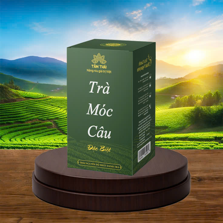 Trà Móc Câu Đặc Biệt Hộp 200g-Trà Tân Cương Trà Xanh Thái Nguyên