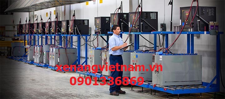 Cách tăng tuổi thọ cho ắc quy trong xe nâng điện.