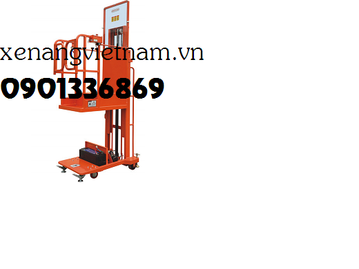 Thang nâng điện có chân chống tải 200 kg nâng 2700/4500 mm - hiệu NOBLELIFT
