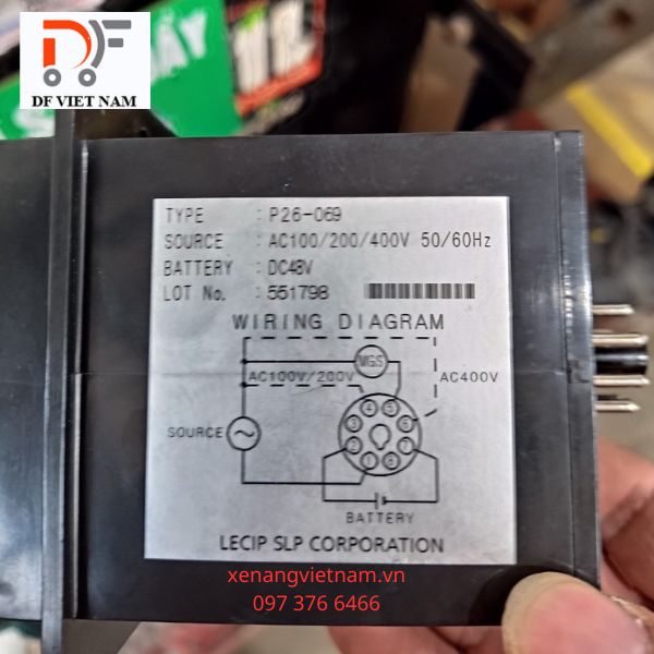 Bo sạc xe nâng P26-069
