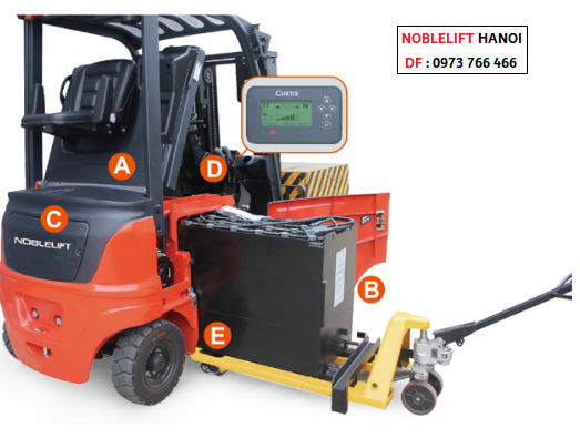 Xe nâng điện ngồi lái FE4P16/18/20/25/30/35N