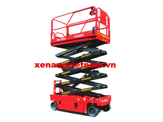 Thang nâng người bằng điện tải 320 kg nâng 12000 mm - hiệu NOBLELIFT