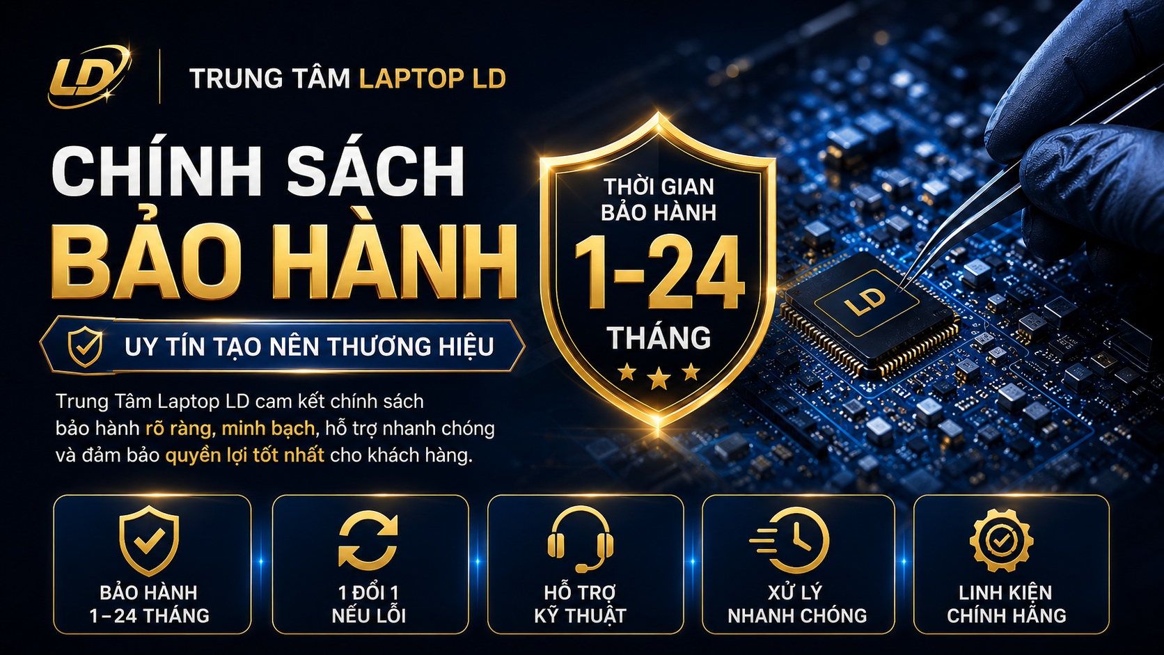 Chính Sách Bảo Hành – Trung Tâm Laptop LD