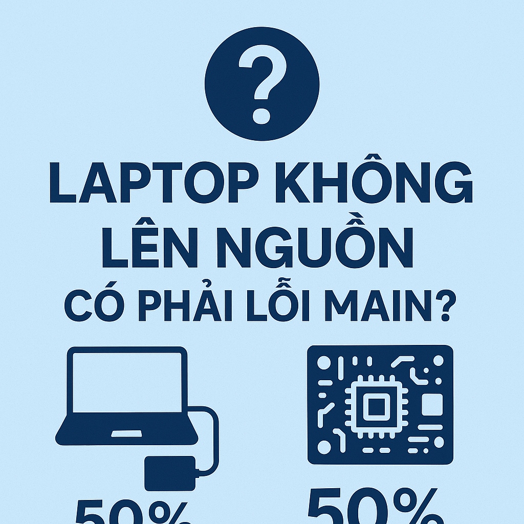 Laptop bật không lên nguồn có phải lỗi main không?