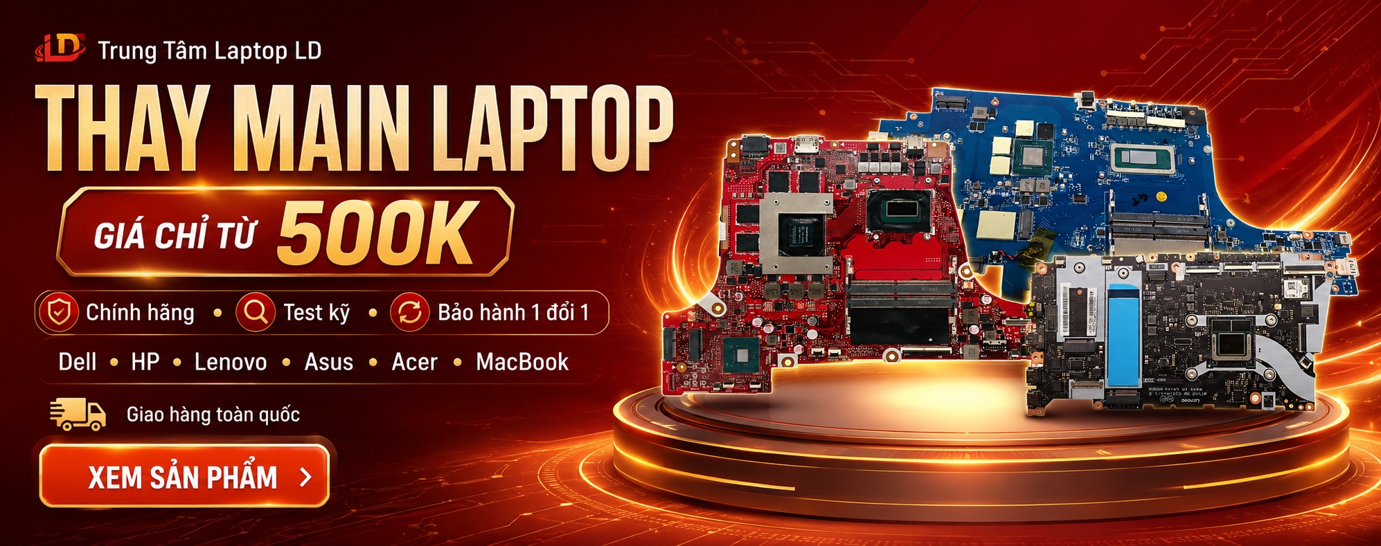 Bán Main Laptop Zin Theo Model Dell HP Lenovo Asus Acer MacBook | Laptop LD